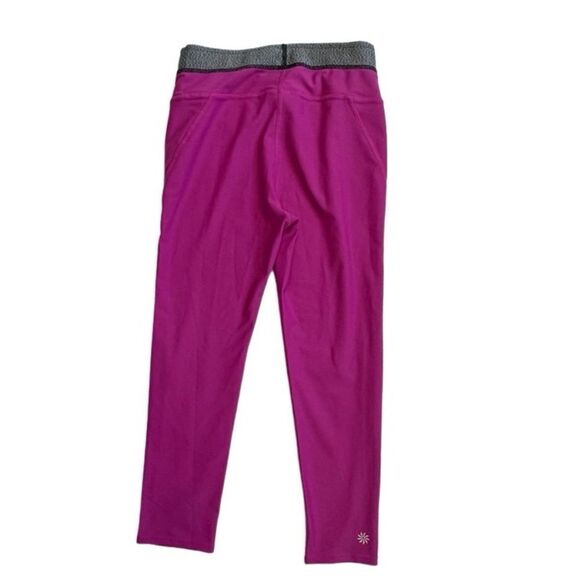 Athleta Workout Pink Legging High Waist Yoga Exercise Walking Cropped Pant SZ XS - Picture 2 of 11